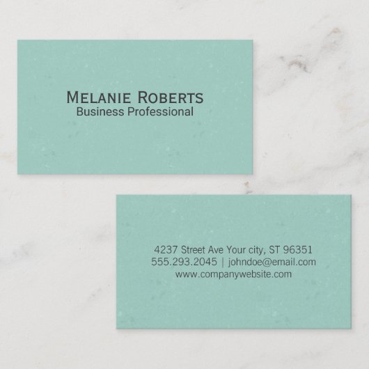 Carte De Visite Arrière - plan Texture verte (Devant / Derrière)