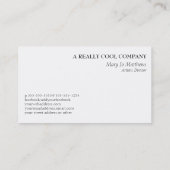 Carte De Visite Arrière - plan texturisé de carton noir (Dos)