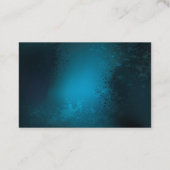 Carte De Visite Arrière - plan turquoise à vapeur avec Gears (Dos)