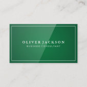 Carte De Visite Arrière - plan vert brillant (Devant)