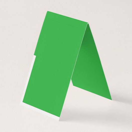 Carte De Visite Arrière - plan vert et frontière blanche pour un â (Dos)
