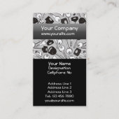 Carte De Visite Arrière-plan vertical d'un trousseau de clés (Devant)