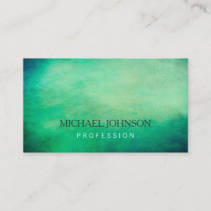 Carte De Visite Arrière - plan vintage vert élégant simple