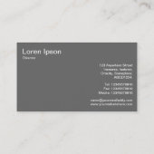 Carte De Visite Arrière - plans Abstraits 03 (Dos)