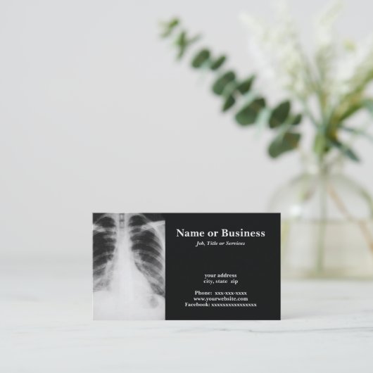 Carte De Visite arrière xray (Debout devant)