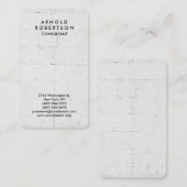 Carte De Visite Arrondi Corner Grey Mur élégant unique (Devant / Derrière)