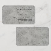 Carte De Visite Arrondi Corner gris mur professionnel (Devant / Derrière)