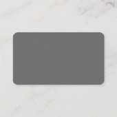 Carte de visite arrondi de Dim Grey (Dos)