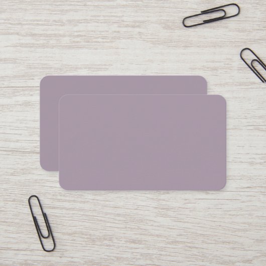 Carte de visite arrondie Rose Quartz (Devant/Arrière en situation)