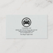 Carte De Visite Arrondissement de colonne professionnelle contempo (Dos)