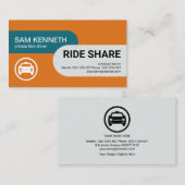 Carte De Visite Arrondissement de colonne professionnelle contempo (Devant / Derrière)