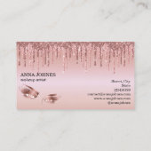 Carte De Visite Arrosage de l'artiste maquillage des yeux à longue (Dos)