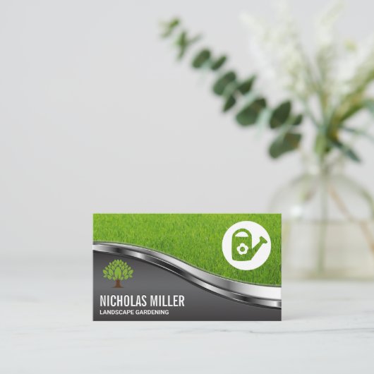 Carte De Visite Arrosage | Herbe (Debout devant)