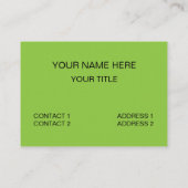 Carte De Visite Arroser mes rêves arrosoir (Dos)