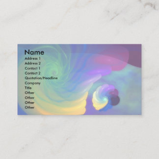 Carte De Visite Art abstrait abrité de la vie