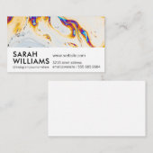 Carte De Visite Art Abstrait | Artiste (Devant / Derrière)