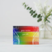 Carte De Visite art abstrait coloré (Debout devant)