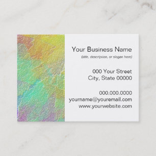 Carte De Visite Art abstrait coloré simulant du verre texturé
