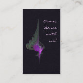 Carte De Visite Art abstrait de derviche pourpre (Dos)
