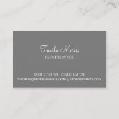 Carte De Visite Art Abstrait Élégant Avec Détails Or (Dos)