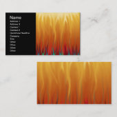 Carte De Visite Art Abstrait - Feu - Flammes de Fond (Devant / Derrière)