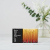Carte De Visite Art Abstrait - Feu - Flammes de Fond (Debout devant)