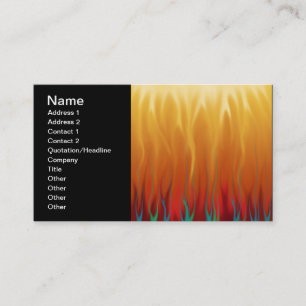 Carte De Visite Art Abstrait - Feu - Flammes de Fond