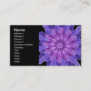 Carte De Visite Art abstrait fleur violette
