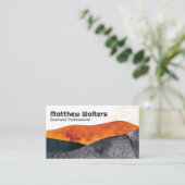 Carte De Visite Art Abstrait japonais tiré à la main (Debout devant)