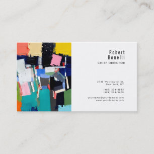 Carte De Visite Art Abstrait Minimaliste Simple Moderne Taille Sta