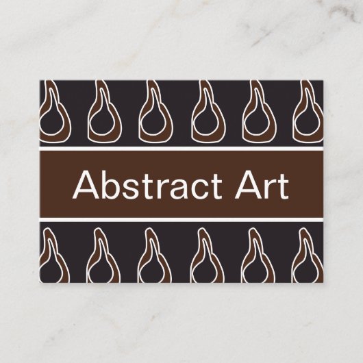 Carte De Visite Art Abstrait moderne (Devant)