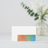 Carte De Visite Art Abstrait moderne Arrière - plan professionnel (Debout devant)