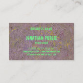 Carte De Visite Art Abstrait moderne Élégant Modèle professionnel (Dos)