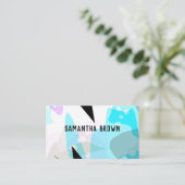 Carte De Visite art abstrait moderne et chic (Debout devant)