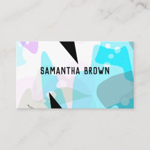 Carte De Visite art abstrait moderne et chic