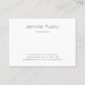 Carte De Visite Art Abstrait moderne Modèle élégant (Dos)