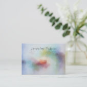 Carte De Visite Art Abstrait moderne Modèle élégant (Debout devant)