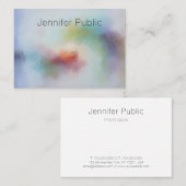 Carte De Visite Art Abstrait moderne Modèle élégant (Devant / Derrière)