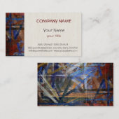 Carte De Visite Art Abstrait moderne professionnel (Devant / Derrière)