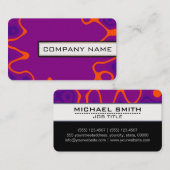 Carte De Visite Art Abstrait moderne professionnel Élégant #41 (Devant / Derrière)