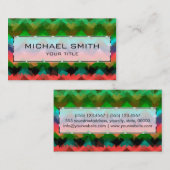 Carte De Visite Art Abstrait mosaïque (Devant / Derrière)