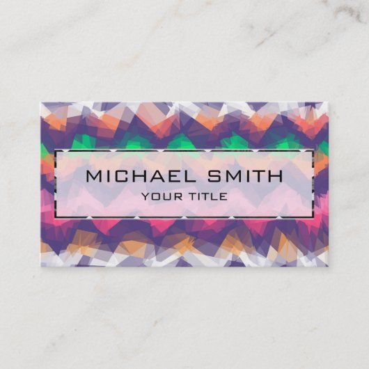 Carte De Visite Art Abstrait mosaïque #15 (Devant)