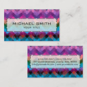 Carte De Visite Art Abstrait mosaïque #2 (Devant / Derrière)