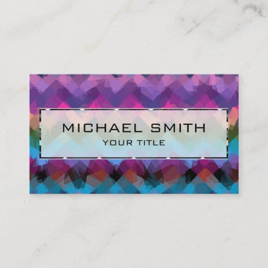 Carte De Visite Art Abstrait mosaïque #2 (Devant)