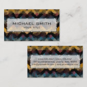Carte De Visite Art Abstrait mosaïque #20 (Devant / Derrière)
