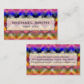 Carte De Visite Art Abstrait mosaïque #23 (Devant / Derrière)