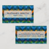 Carte De Visite Art Abstrait mosaïque #25 (Devant / Derrière)