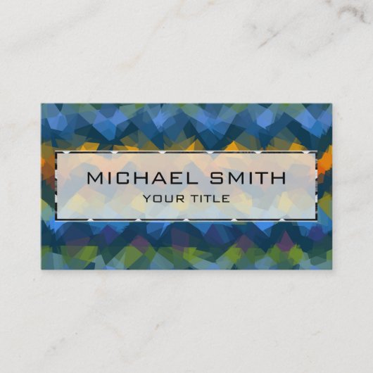 Carte De Visite Art Abstrait mosaïque #25 (Devant)