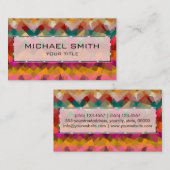Carte De Visite Art Abstrait mosaïque #29 (Devant / Derrière)