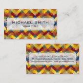 Carte De Visite Art Abstrait mosaïque #7 (Devant / Derrière)